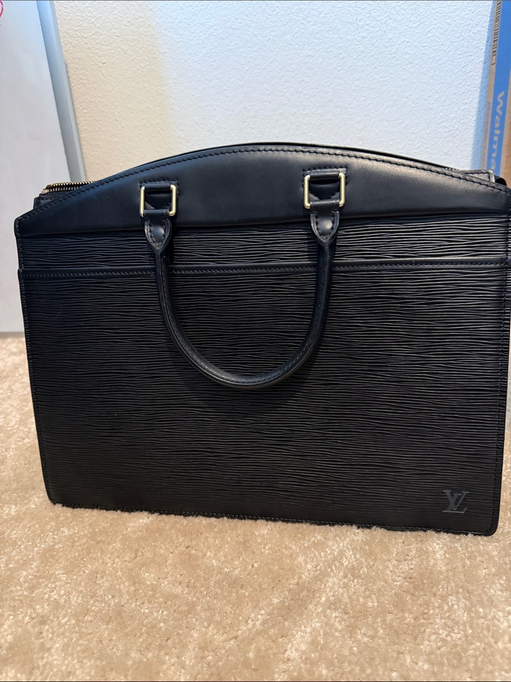 Louis Vuitton Black Epi Leather Top-Handle Briefcase